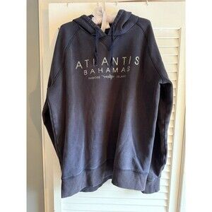 Atlantis Bahamas hoodie men's XL Soft Shark Beach Vacation Relaxation Sweatshirt